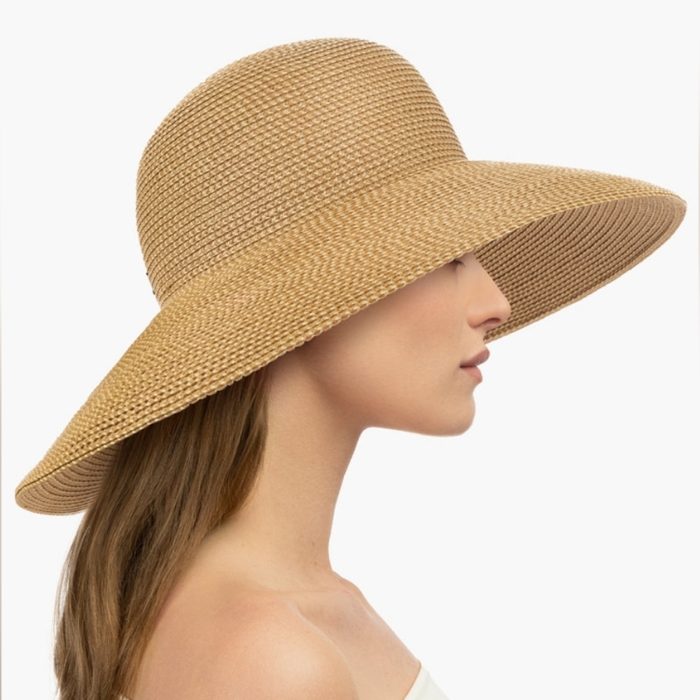 Eric Javits Bella Straw Wide-Brim Sun Hat - Picture 16 of 16